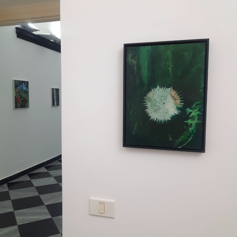 Ausstellungsansicht, 2023, Save something from time, Spazio Unomedia, Genua, Italien