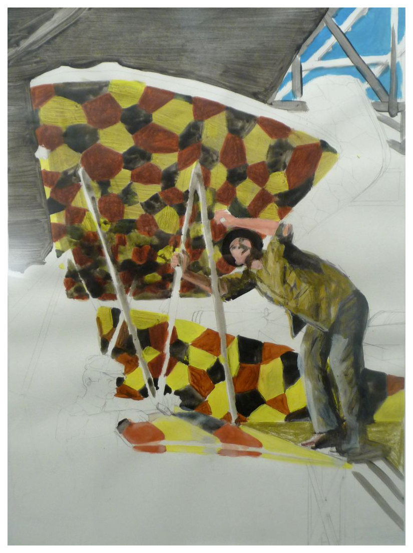 Dancers on a plane, Skizze