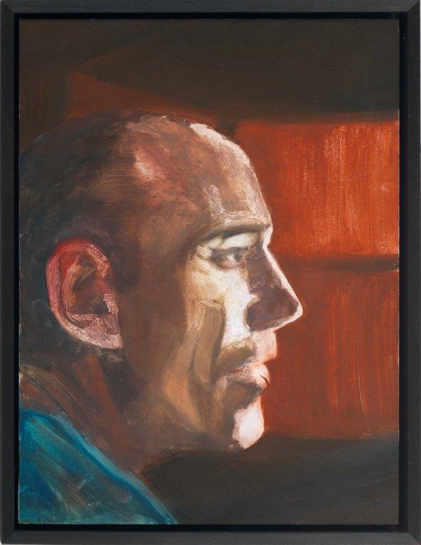 Broken Lips, 2019, Öl auf Aluminium, 40 x 30 cm